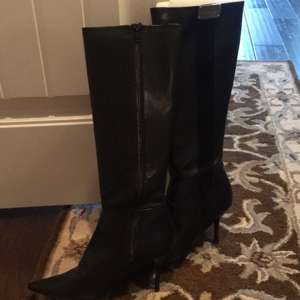 Calvin Klein black dress boots